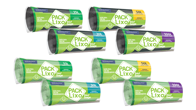 Pack Lixo Bio Bags Oxi Biodegradável