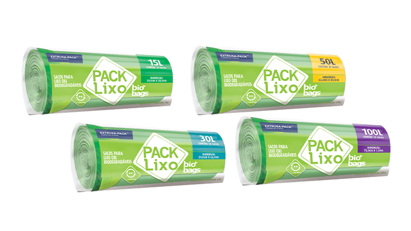 Pack Lixo Bio Bags Verde